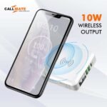 Callmate Qi Wireless Charger Power Bank 5200 mAh, 5-in-1 Wireless Charger/Wall Charger Power Bank with Led Display for All Phones (18 W, Power Delivery 3.0, Fast Charging) (White, Lithium Ion) - Image 3