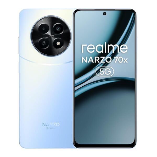 realme Narzo 70x 5G (Ice Blue, 6GB RAM,128GB Storage)|120Hz Ultra Smooth Display|Dimensity 6100+ 6nm 5G|50MP AI Camera