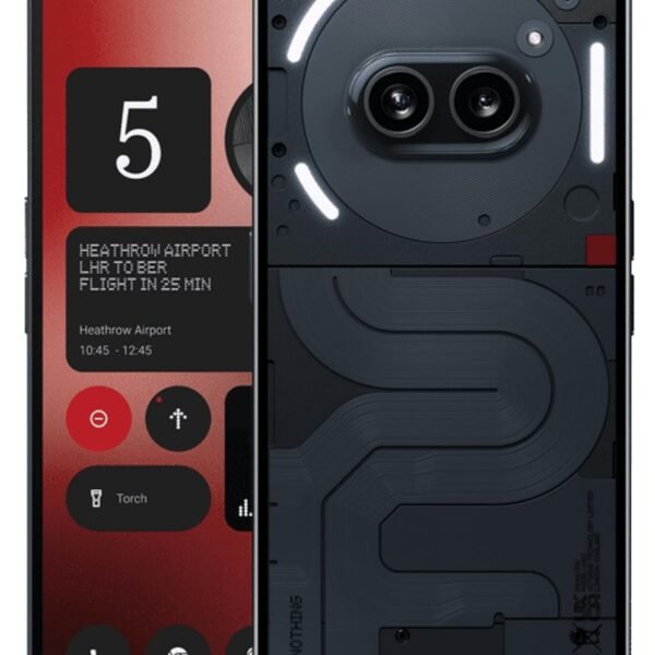 Nothing Phone (2a) 5G (Black, 8GB RAM, 256GB Storage) | Up to 16 GB RAM | 6.7" AMOLED Display | 50MP (OIS) + 50 MP | 32 MP Front | Mediatek Dimensity 7200 Pro Processor | 45 W Charging 100% in 59 mins