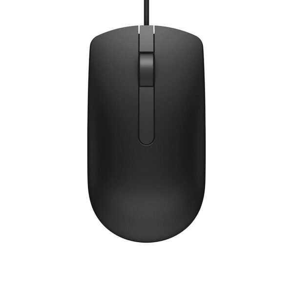 Dell MS116 Wired Optical Mouse, 1000DPI, LED Tracking, Scrolling Wheel, Plug and Play