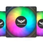 WAR HAMMER Kratos 120 mm Auto RGB Kit Value Series 1500 RPM Case Fan/Cooler with PWM Connector (3)